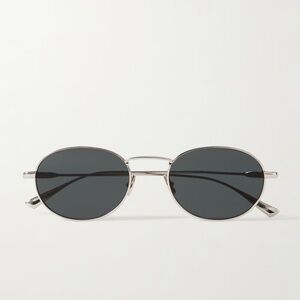 Saint Laurent Silver and Black Sunglasses